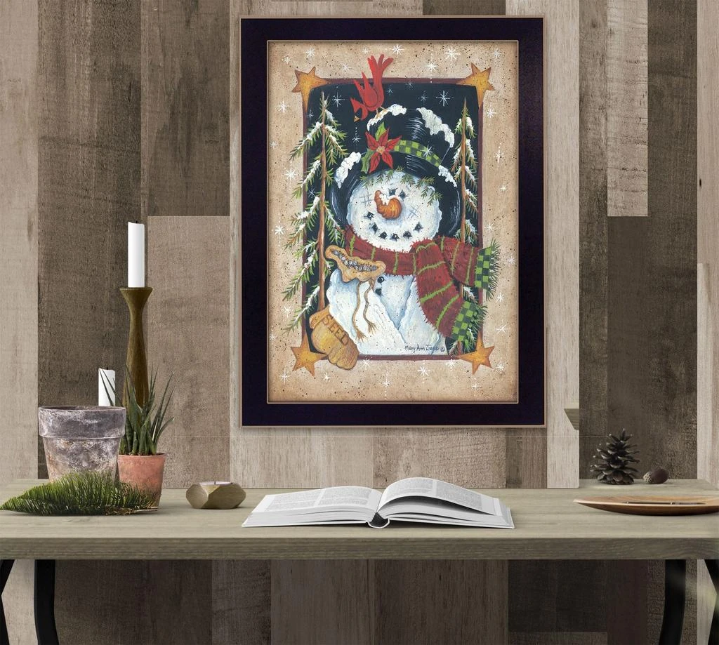 Hivvago Feeding the Birds Black Framed Print Wall Art 4