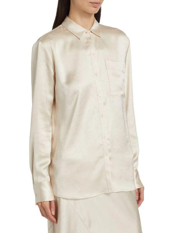 ATM Anthony Thomas Melillo Cracked Satin Shirt 3