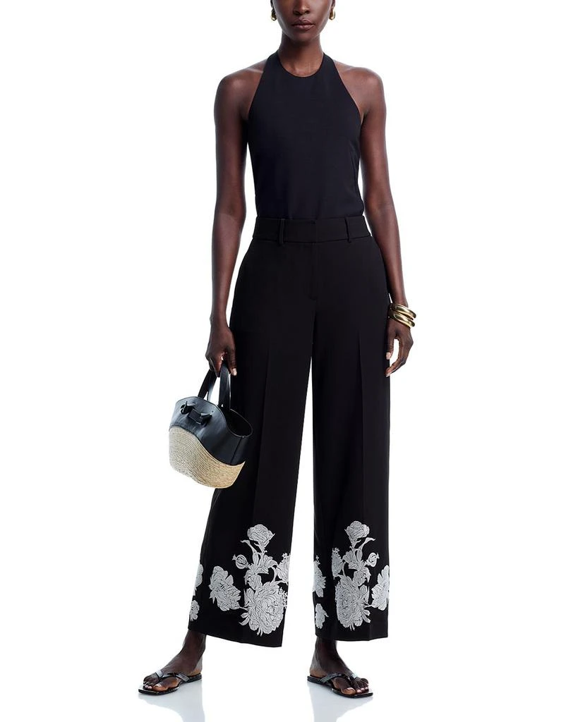 Tahari Isla Embroidered Ankle Pants 2