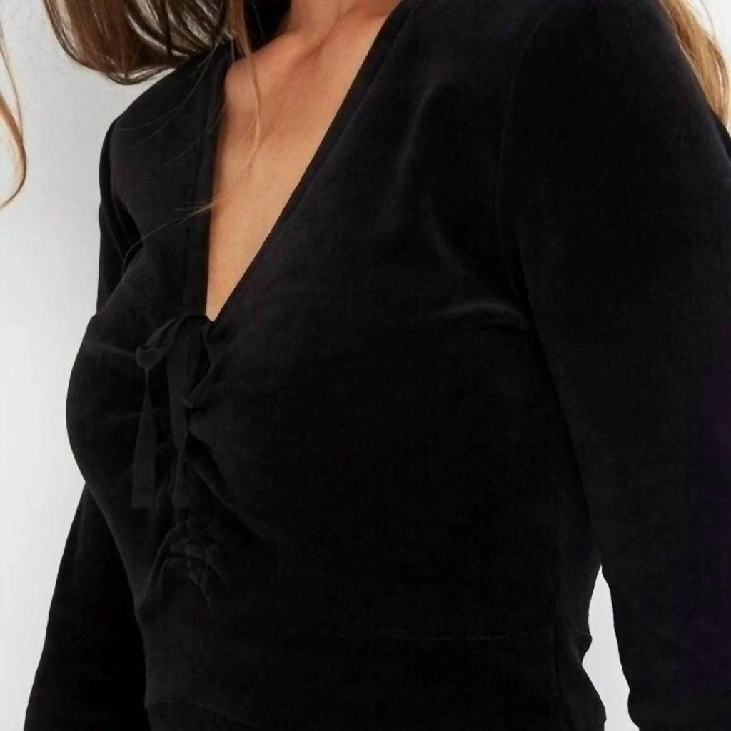 Shop Juicy Couture - Velvet A Line V Neck Mini Dress on Sale at BeyondStyle   Get 47% Off Juicy Couture - Velvet A Line V Neck Mini Dress with  Limited-Time Flash