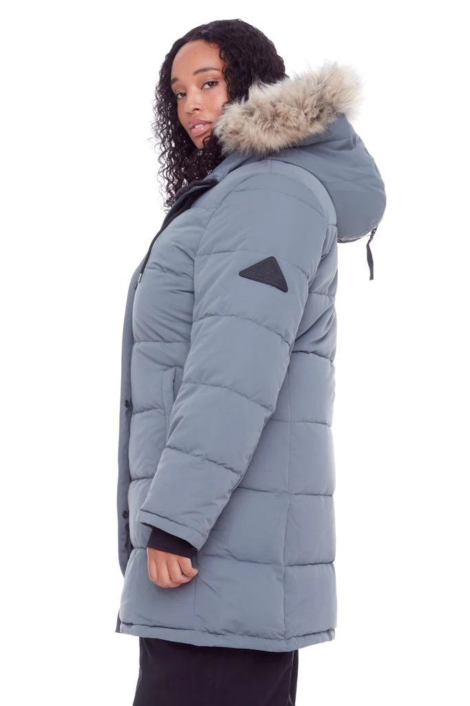 Alpine North AULAVIK PLUS | WOMEN'S VEGAN DOWN (RECYCLED) MID-LENGTH HOODED PARKA COAT (PLUS SIZE) 2