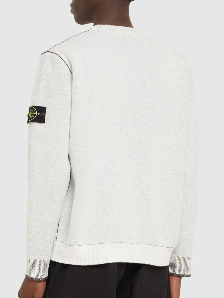 Stone Island Crewneck Cotton Blend Sweatshirt 2