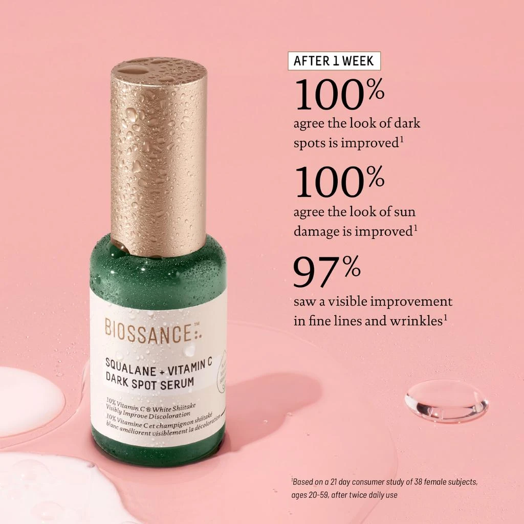 BIOSSANCE Squalane + Vitamin C Dark Spot Serum 7