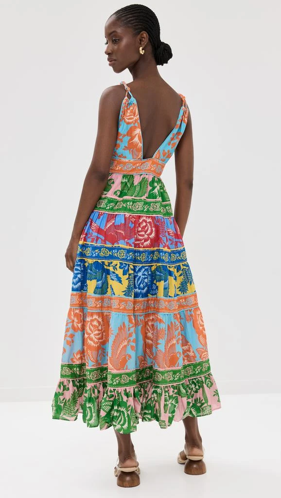 Farm Rio Lace Garden Mix Midi Dress 3