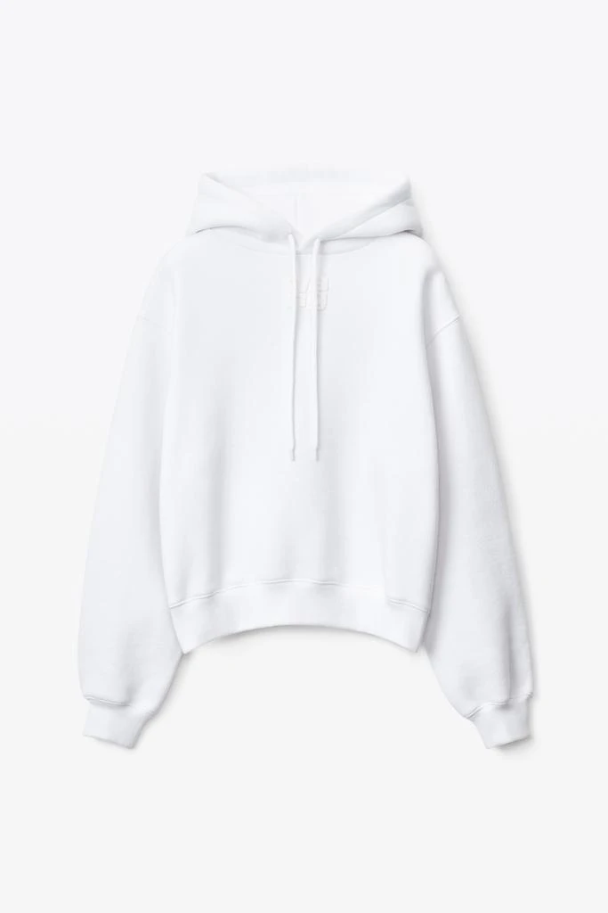 Alexander Wang PUFF LOGO HOODIE IN STRUCTURED TERRY 2