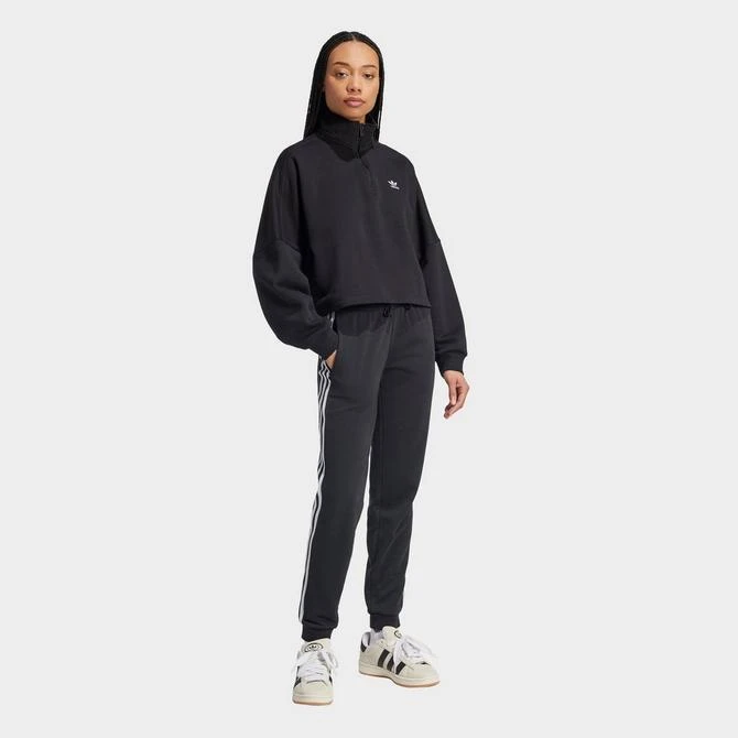 Adidas Women's adidas Originals Trefoil Essentials Half-Zip Fleece Sweatshirt 3