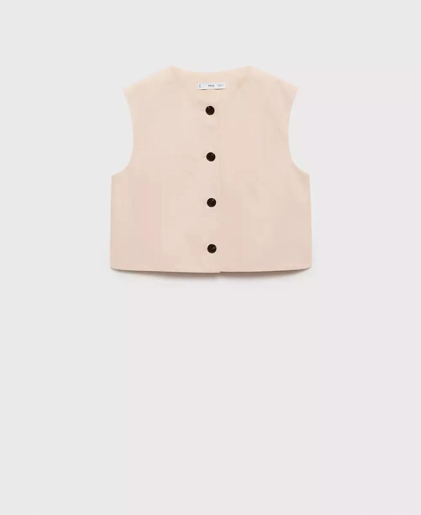 Mango Women's Buttons Cotton Crop Top 7