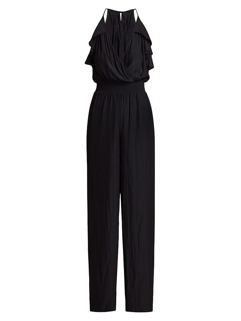 新品✨roughlow otona satin wide salopette Shop Tatiana Satin Wide-Leg Jumpsuit on Sale at BeyondStyle