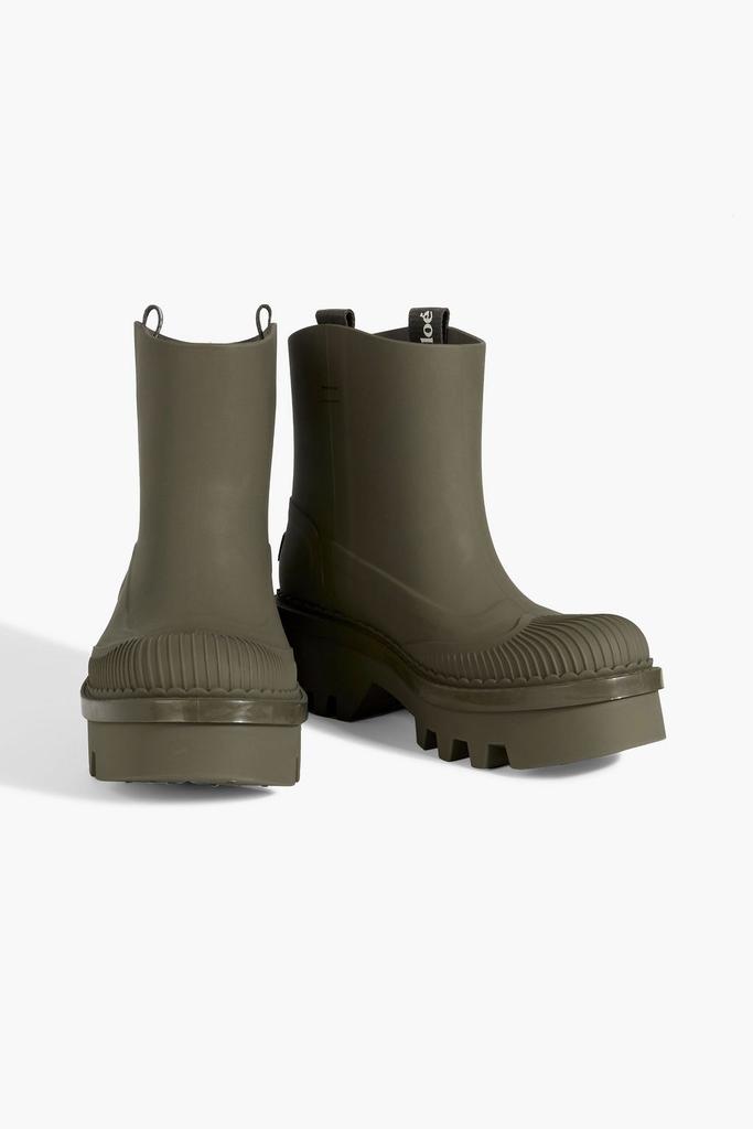 Chloé Raina embossed rubber rain boots