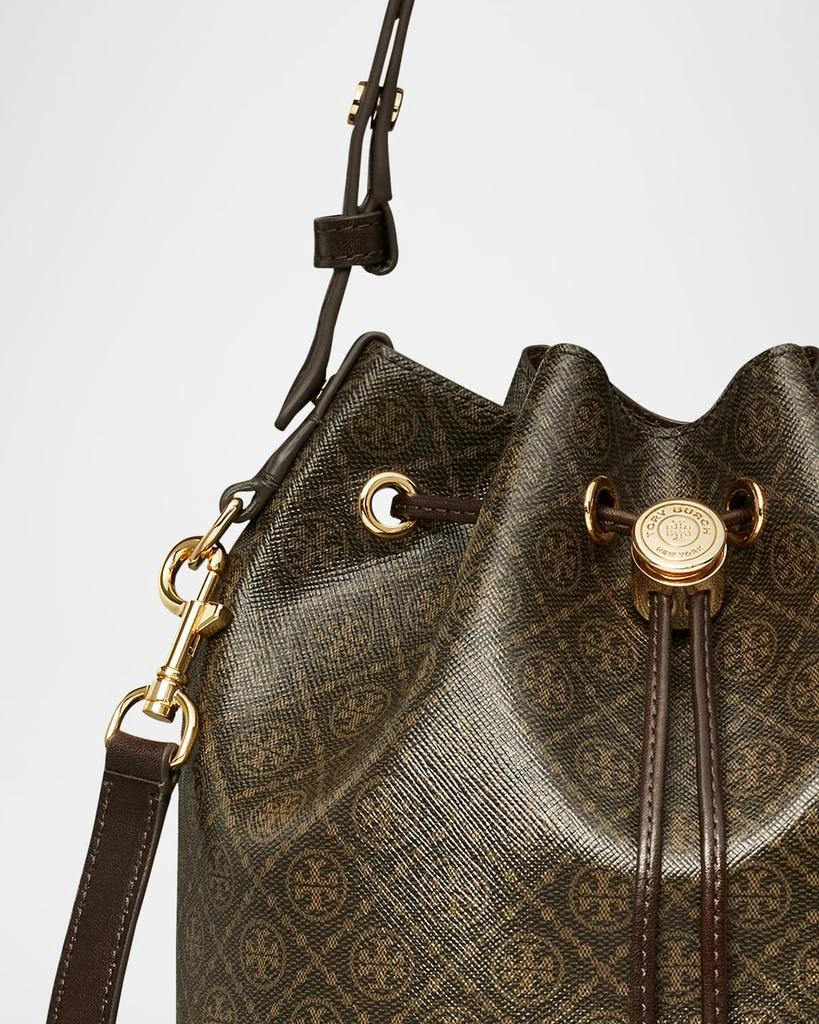 Tory Burch T Monogram Coated Canvas Bucket Bag 6