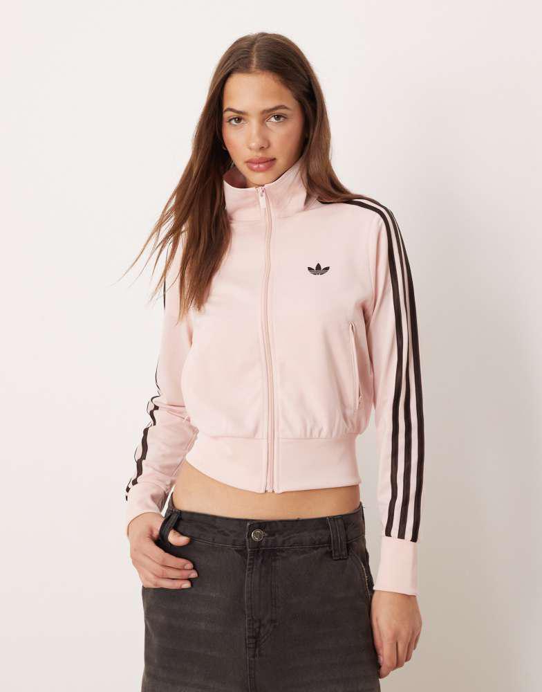Adidas adidas Originals Firebird classic track top in sandy pink