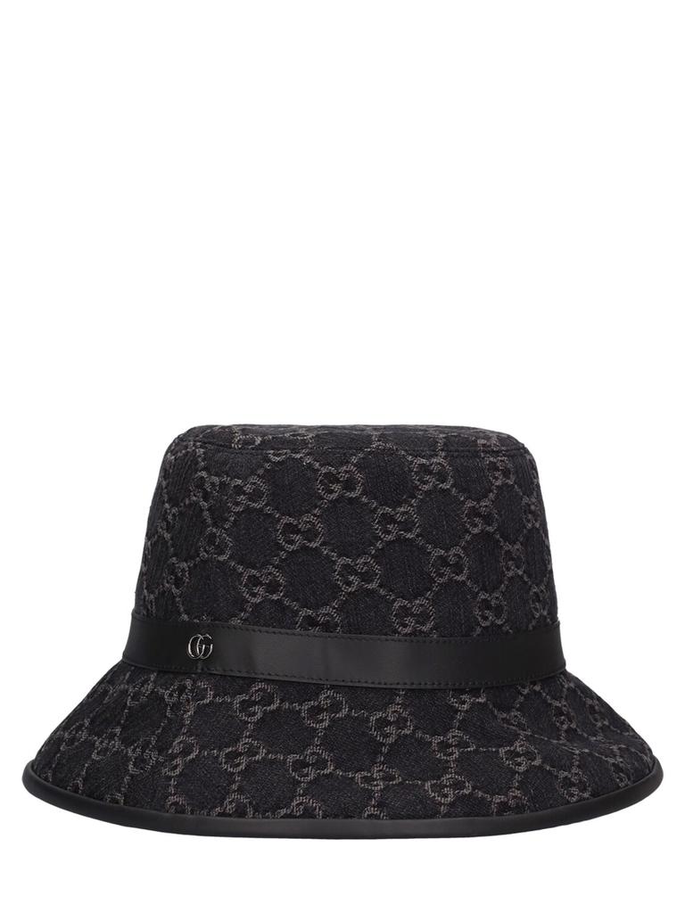Gucci Gg Denim Bucket Hat - Hats - BeyondStyle