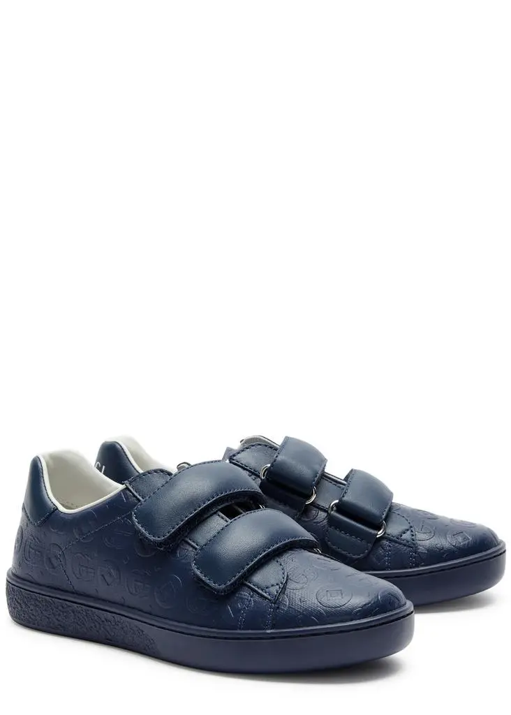 Gucci KIDS GG-embossed leather sneakers (IT27-IT33) 2