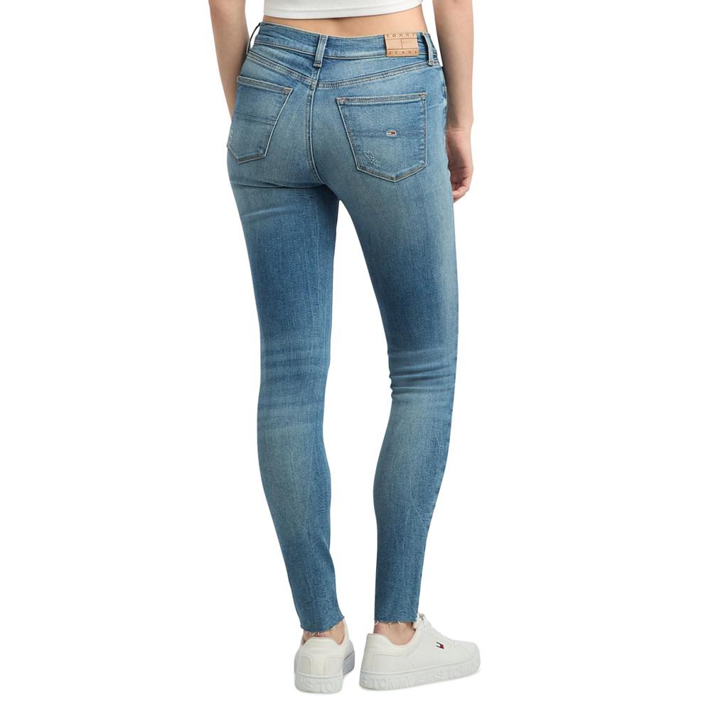 Tommy Jeans Women's Nora Mid-Rise Distressed Skinny Jeans