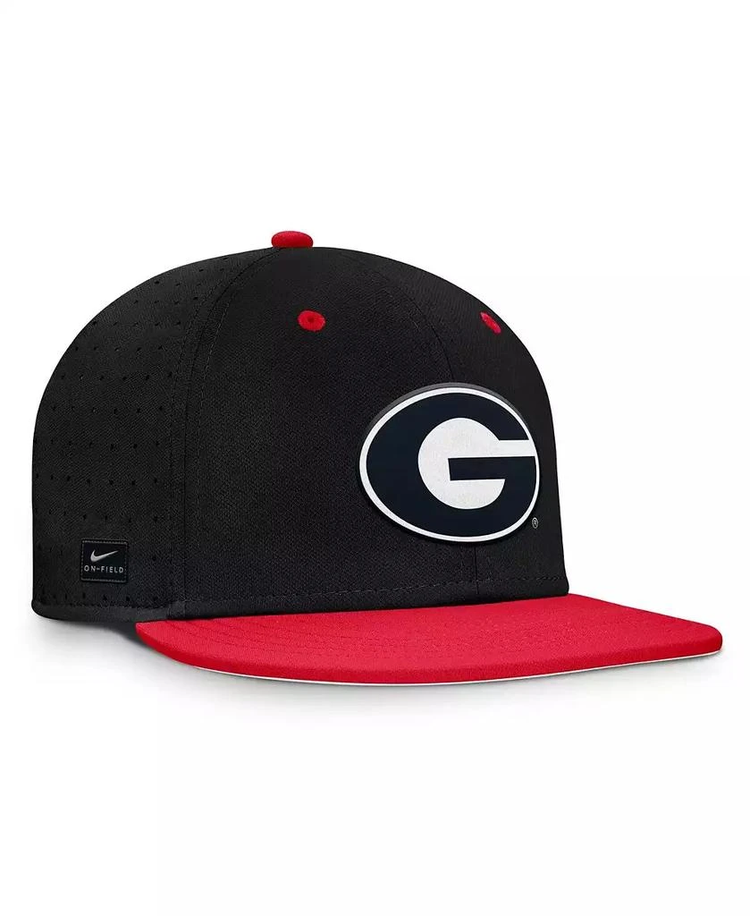 NIKE Men's Black Georgia Bulldogs On-Field Dugout True Performance Fitted Hat 2