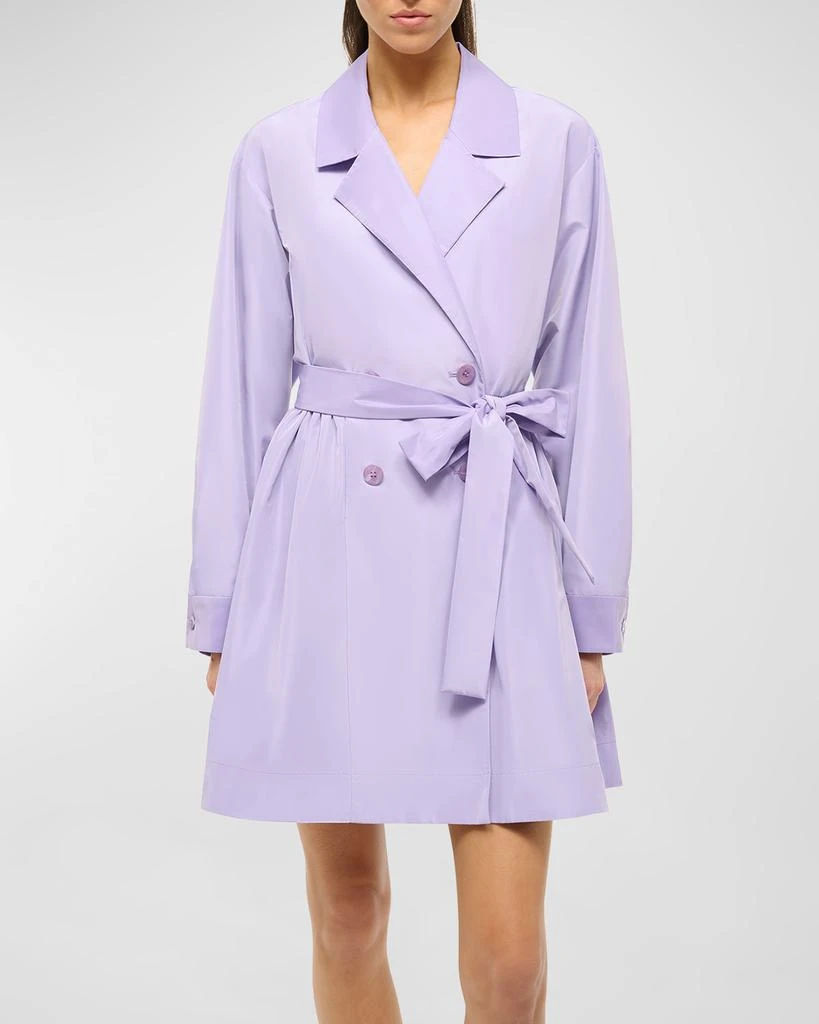 Staud Rina Tie-Belt Mini Shirtdress 2
