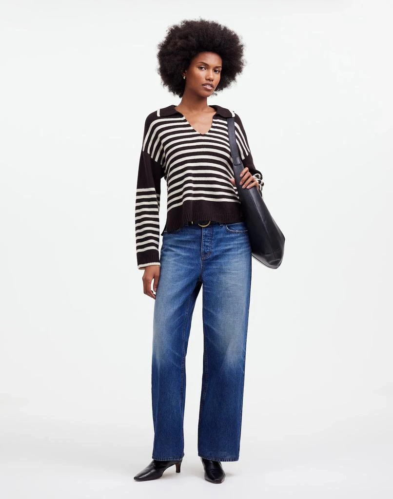 Madewell Cashmere-Wool Blend Polo Sweater 2