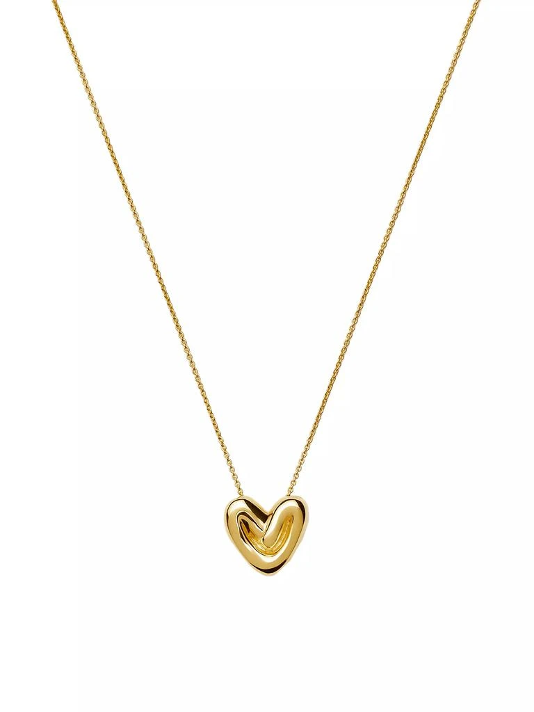 Missoma 18K-Gold-Plated Puffy Heart Pendant Necklace 1