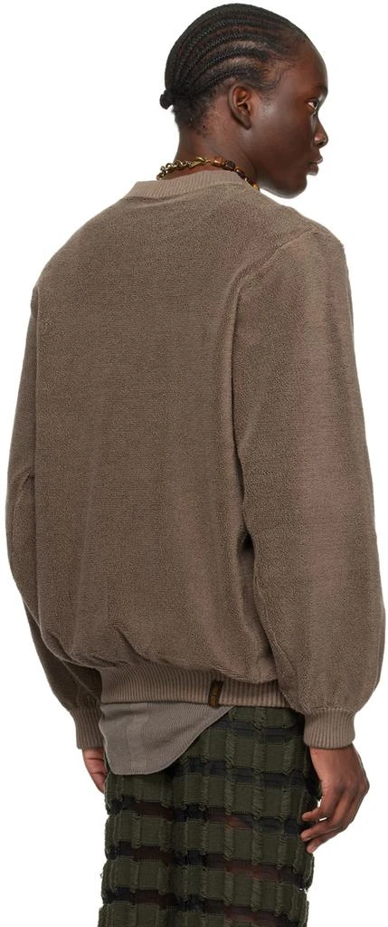 Isa Boulder SSENSE Exclusive Brown Towel Sweater 3