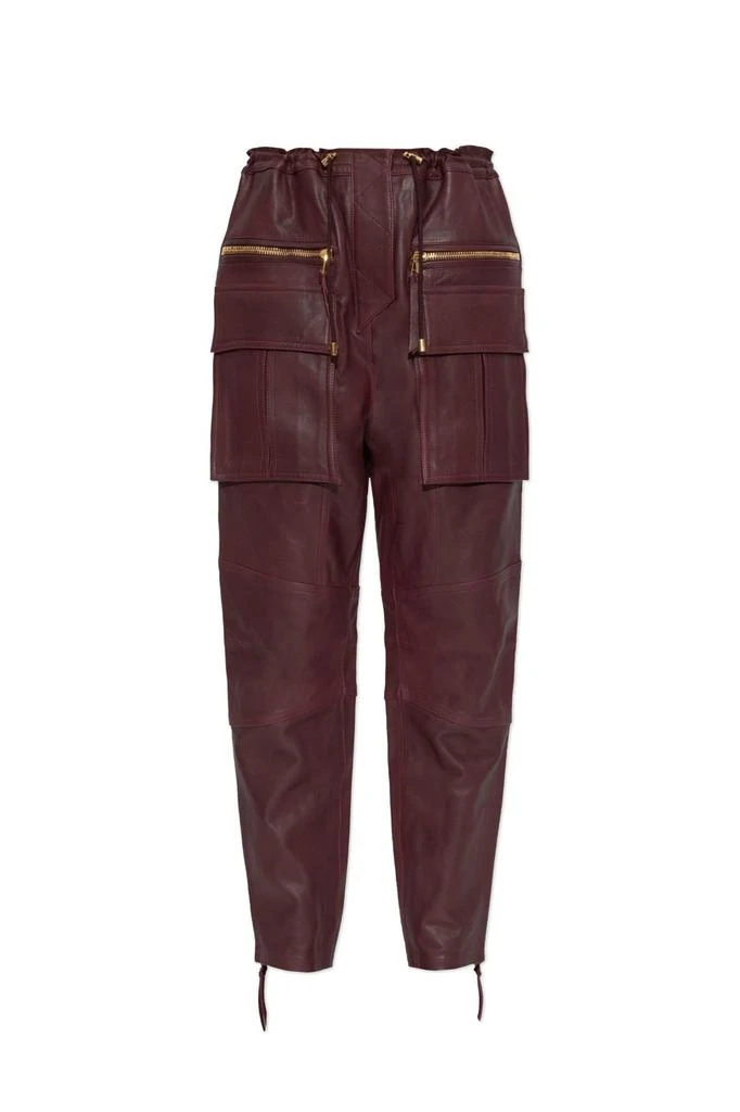 Balmain Balmain Leather Cargo Pants 1