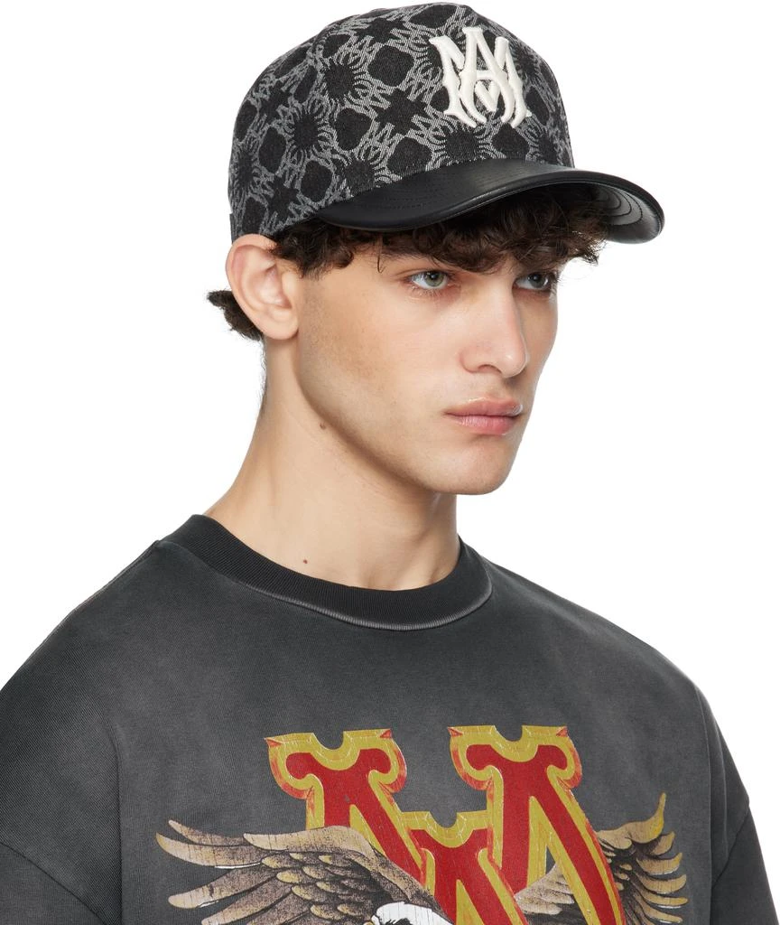 AMIRI Black 'MA' Quad Denim Cap 2