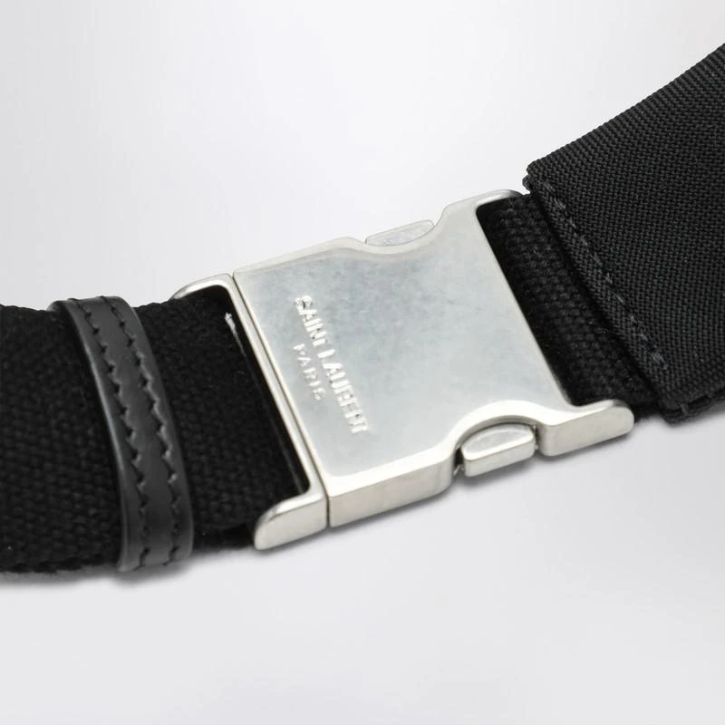 Yves Saint Laurent Black canvas crossbody bag 6