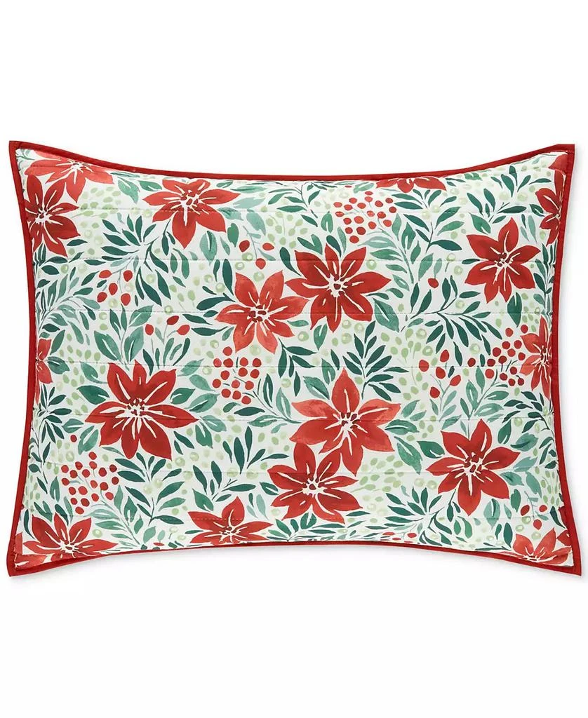 Holiday Lane Poinsettia Quilt Set, Twin, Exclusively for Macy
s 5