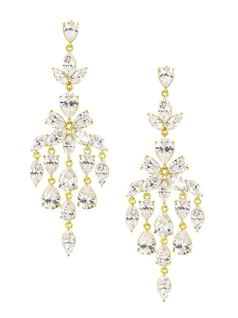 Adriana Orsini Galore 18K Gold-Plated & Cubic Zirconia Chandelier Earrings 1