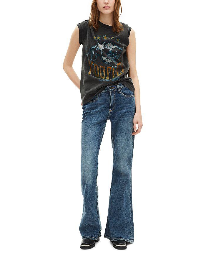 The Kooples Rhinestone Graphic Tee