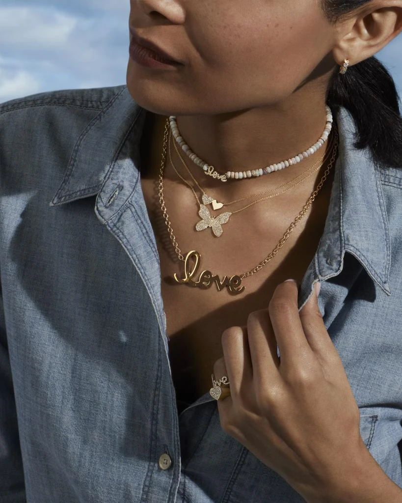 Sydney Evan 14k Love Script Earring, Single 5