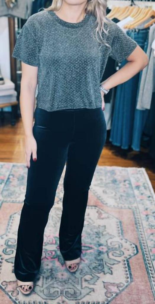 Avenue Montaigne Avenue Montaigne - Bellini Velvet Pants