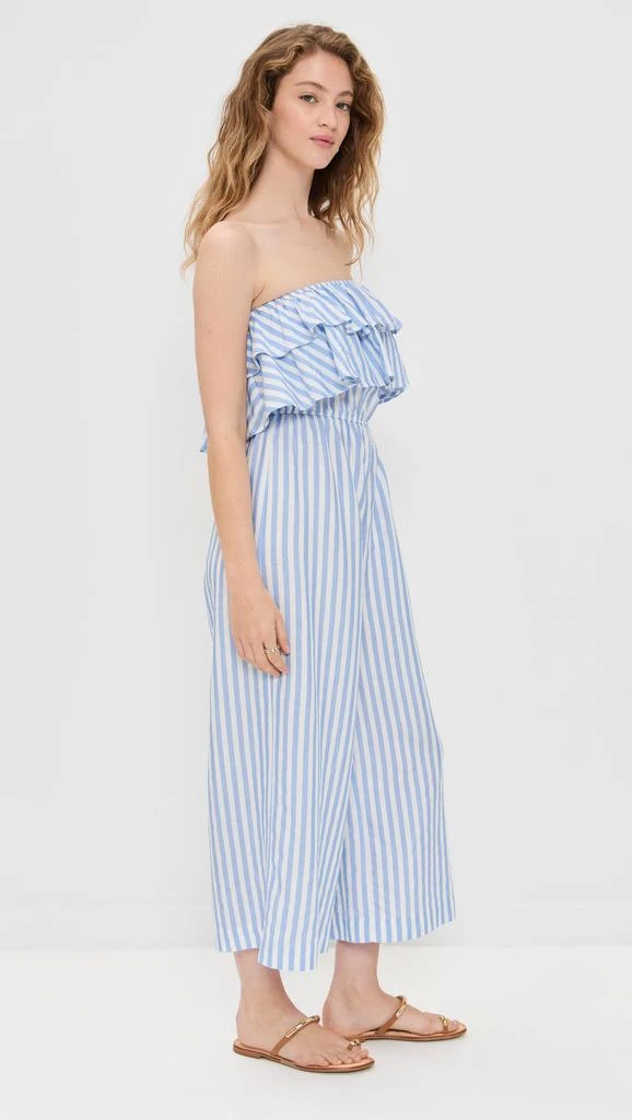 Pixie Market Stripe Ruffle Jumpsuit 3