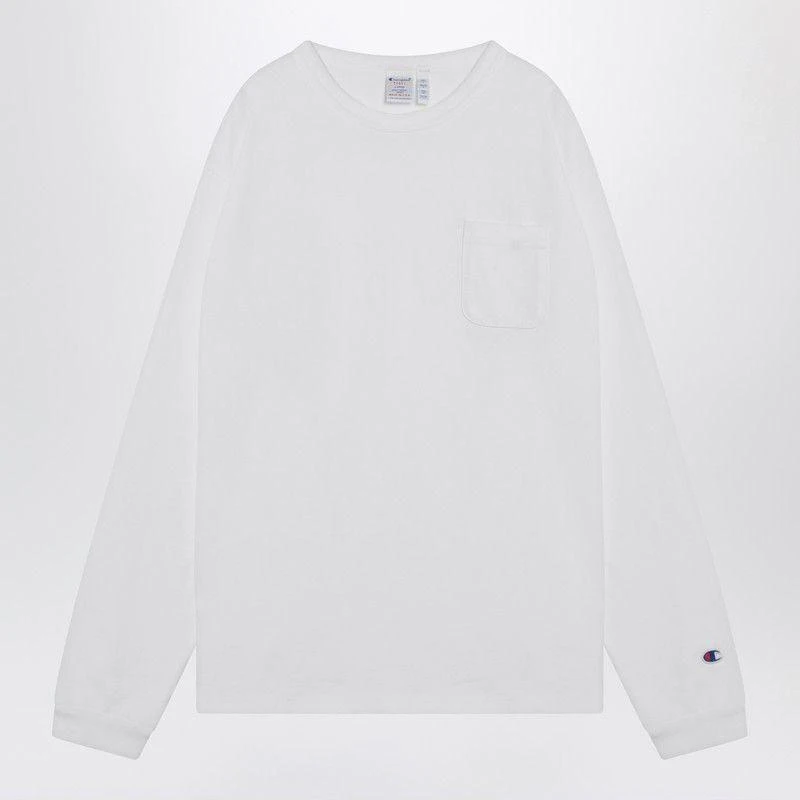 CHAMPION WHITE LONG-SLEEVED T-SHIRT 1