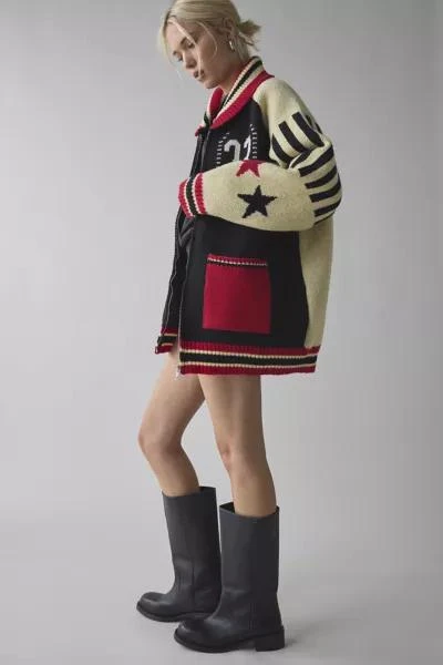 Jaded London Jaded London Team 23 Knitted Zip-Up Jacket 3
