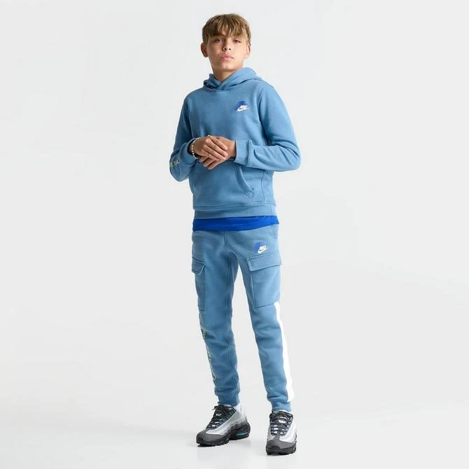 NIKE Kids' Nike Sportswear Standard Issue Fleece Pullover Hoodie 2