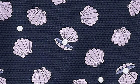 Petit Lem Oyster Print Textured Skirted One-Piece Swimsuit 3