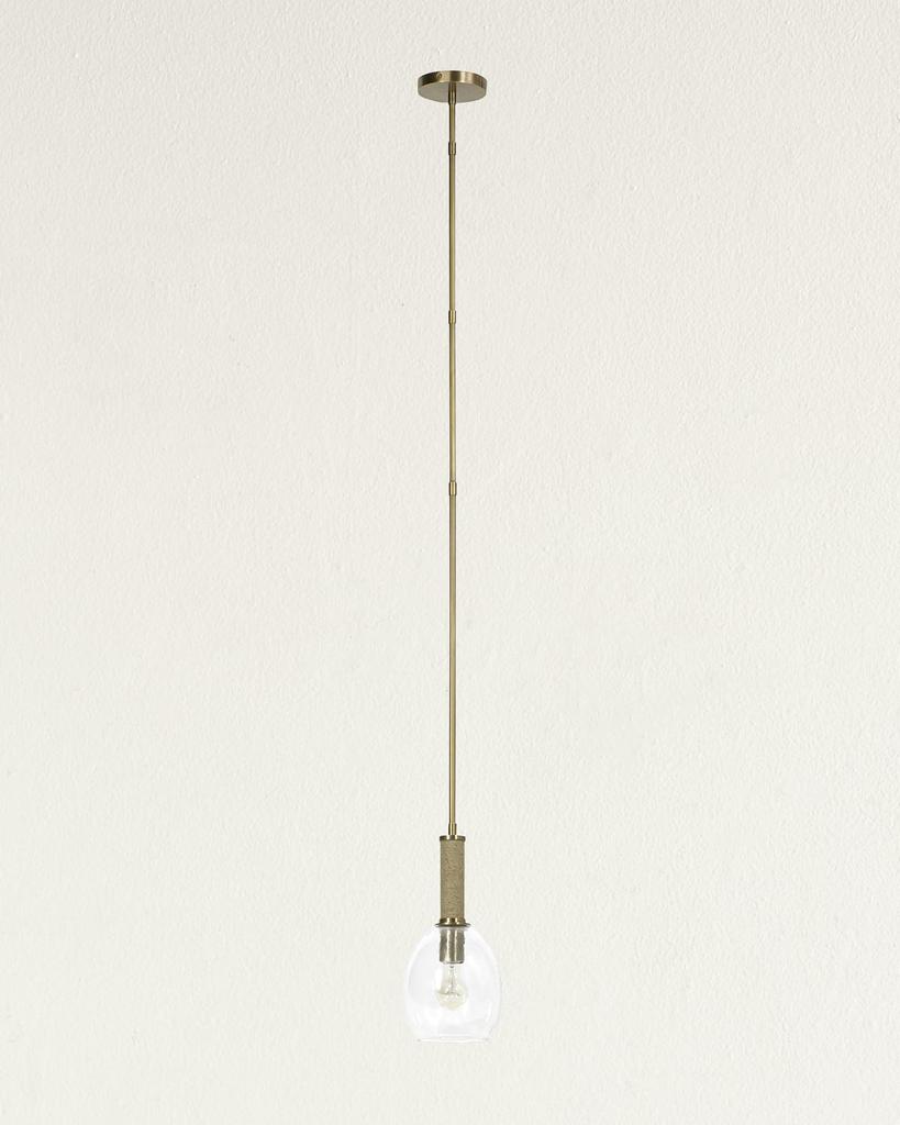 Palecek Bronson Glass Pendant Light