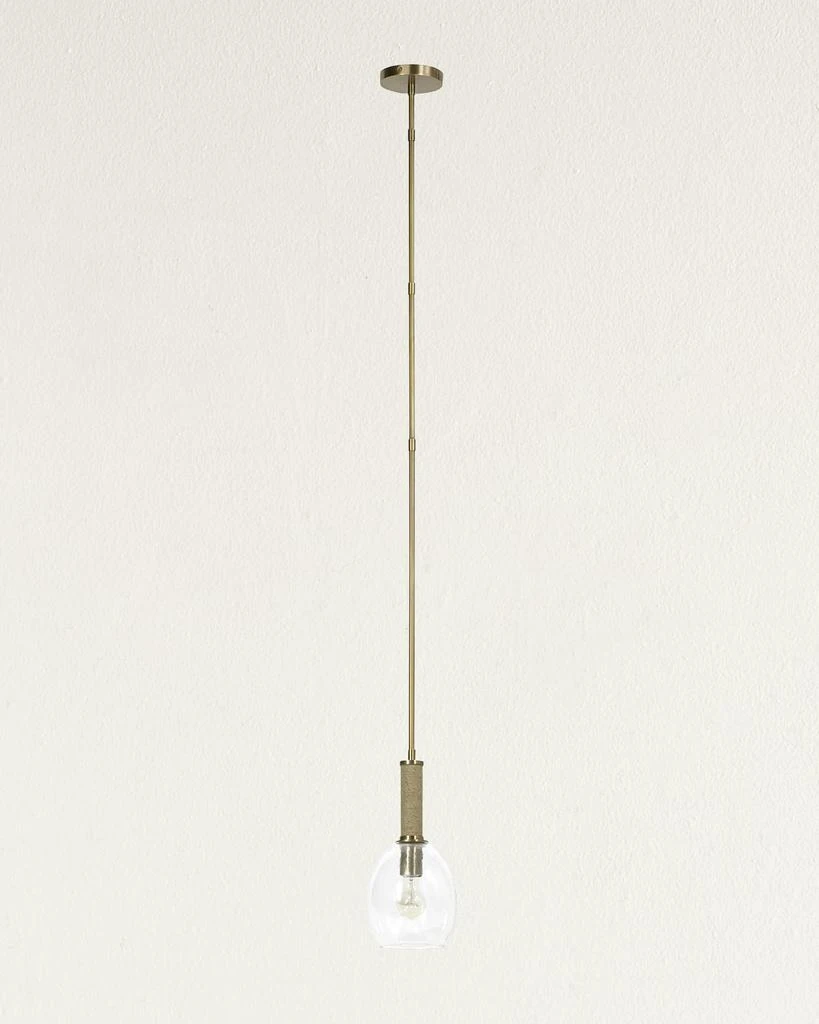 Palecek Bronson Glass Pendant Light 1