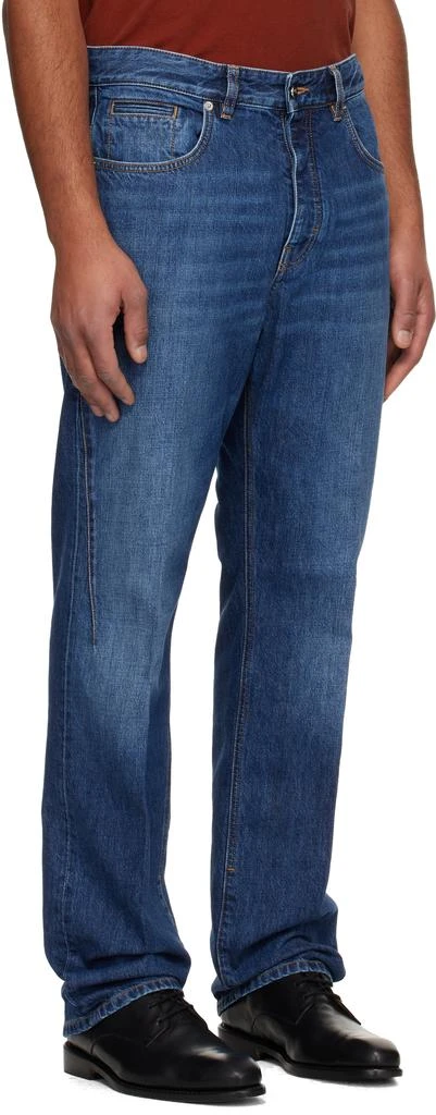 Givenchy Navy Washed Straight Leg Jeans 2
