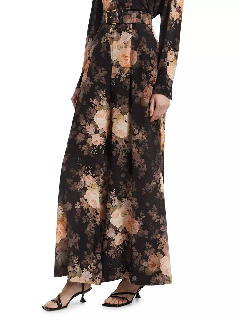 Zimmermann Floral Silk Wide-Leg Pants 4
