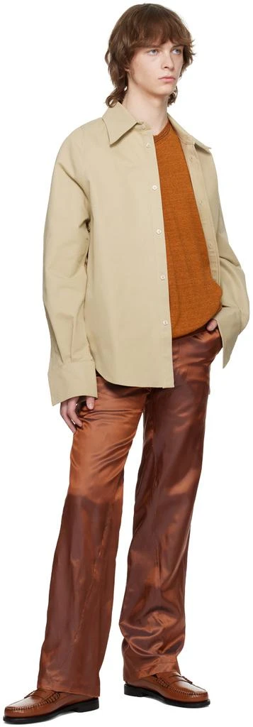 Bianca Saunders Beige Row Back Shirt 4