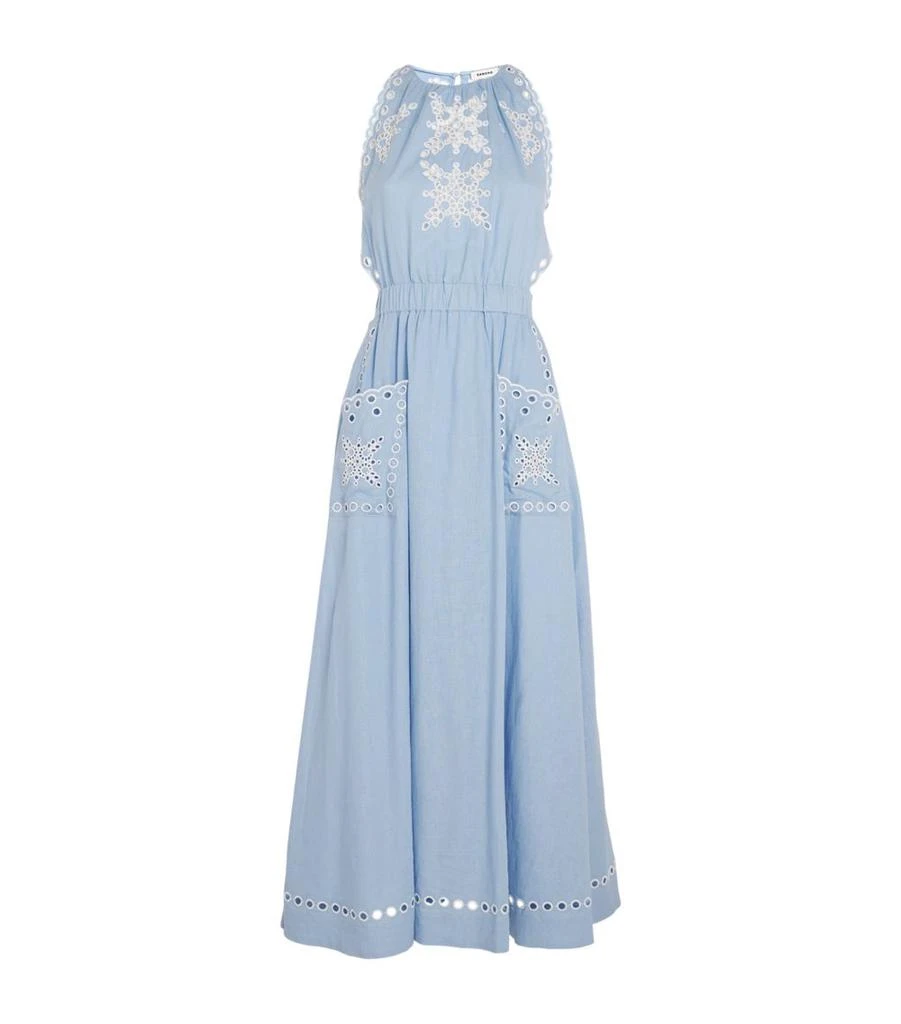 Sandro Embroidered Calypso Dress 1