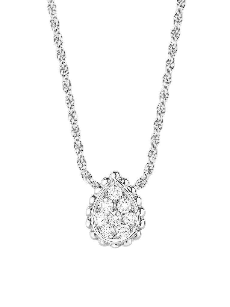 Boucheron Serpent Bohème 18K White Gold & 0.13 TCW Diamond Pendant Necklace