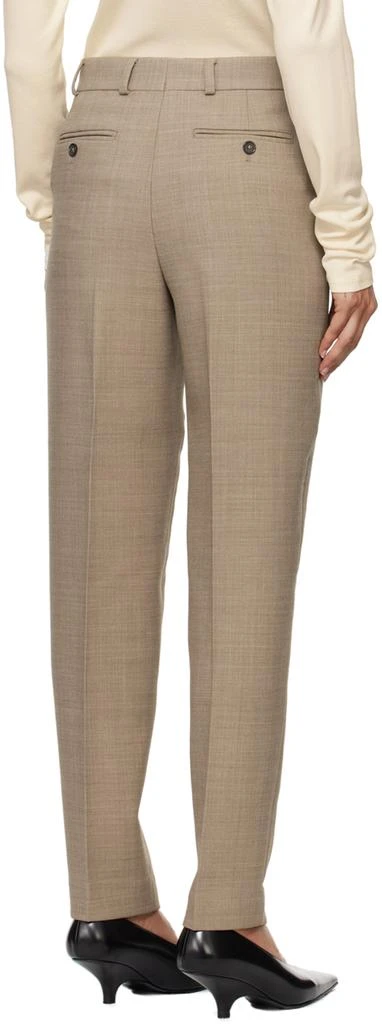 Totême Beige Low-Waist Tailored Trousers 3