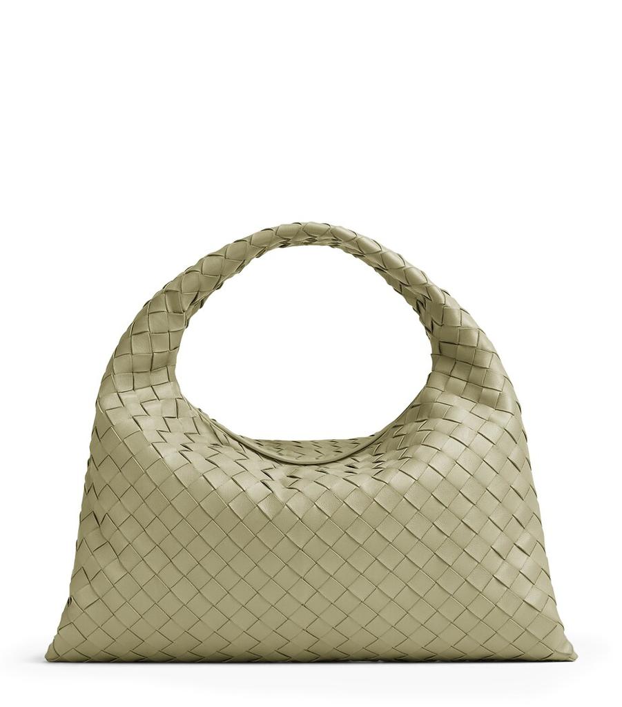 Bottega Veneta Large Hop Intrecciato Suede Hobo Bag - Tote