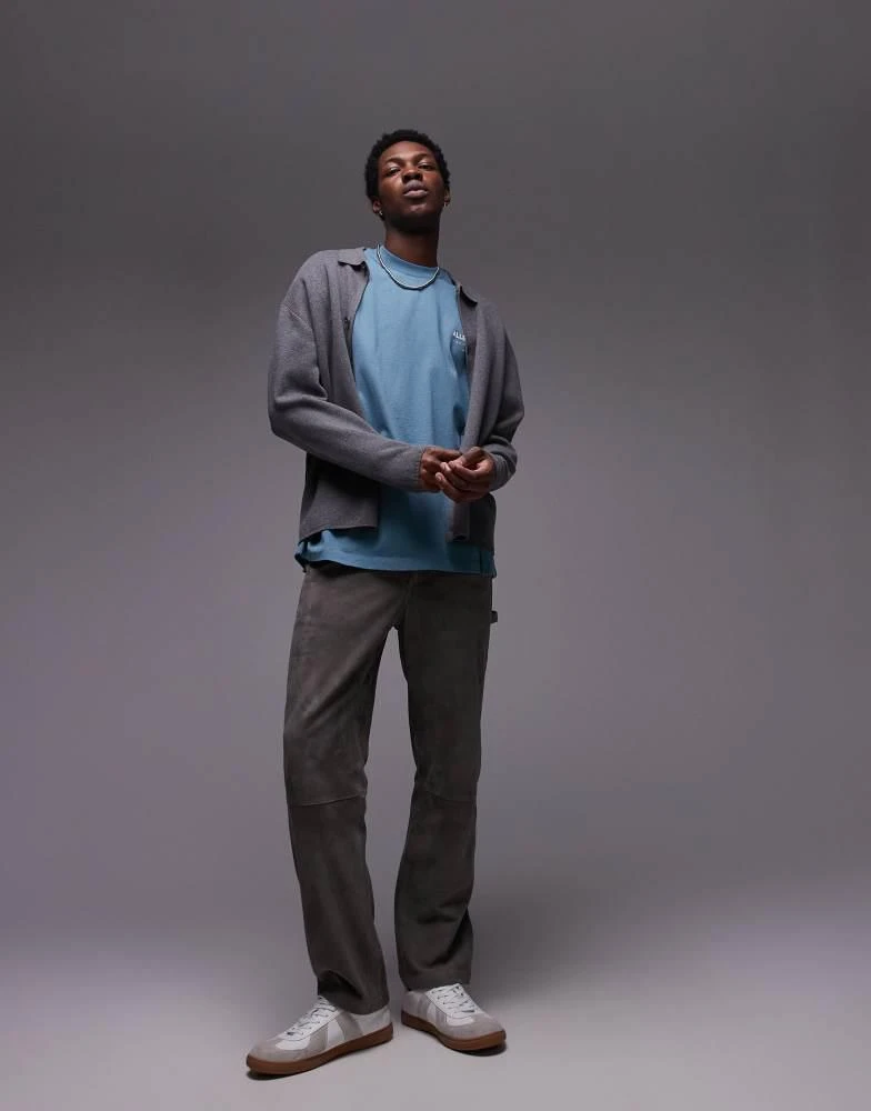 ALL SAINTS AllSaints Underground oversized t-shirt in eris blue 4