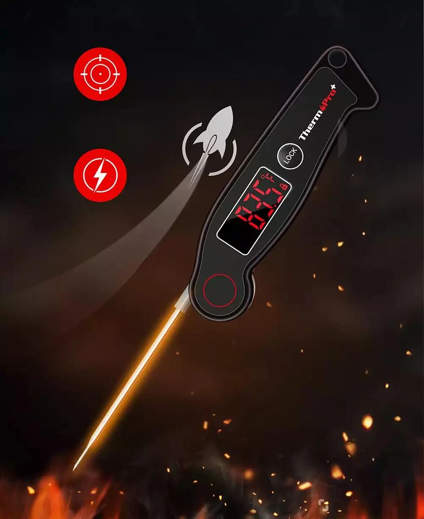 ThermoPro Pack of 1 TP19W Water-Resistant Digital Meat and Food Thermometer 2