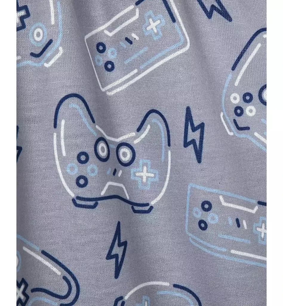 Max & Olivia Big Boys Level Up Gaming Top & Shorts Pajama Set 3