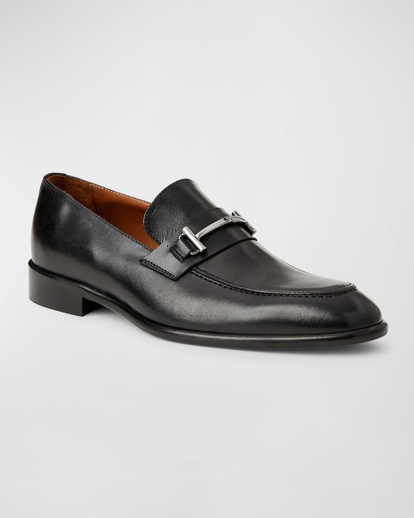 Bruno Magli Men's Sante Double-Gore Leather Bit Loafers