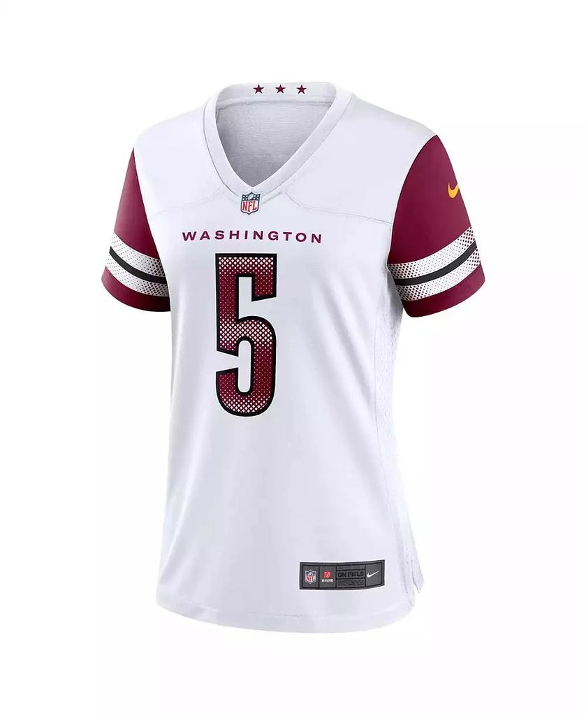 NIKE Women's Jayden Daniels White Washington Commanders Game Jersey 3